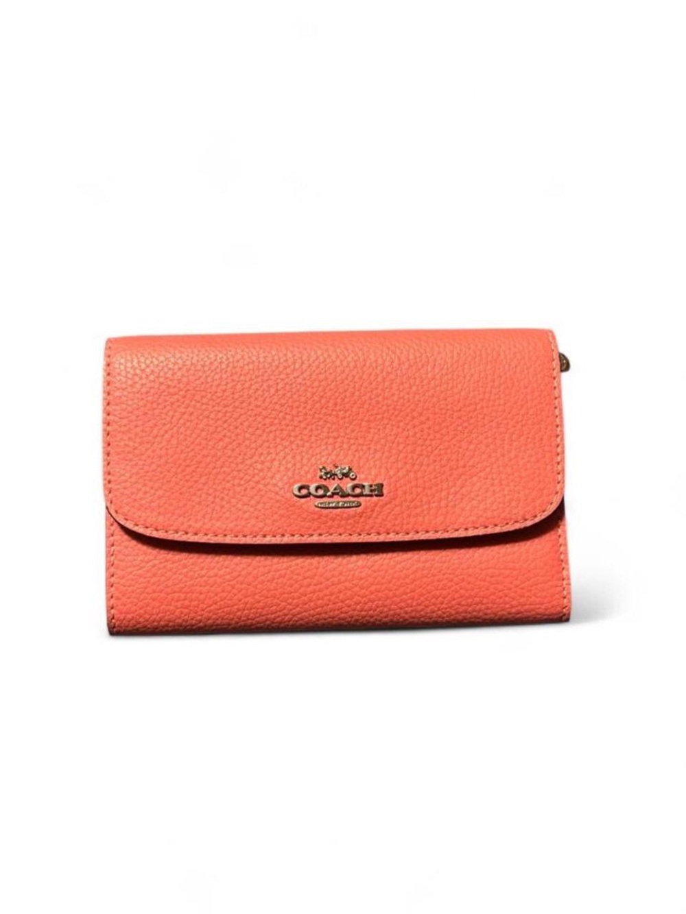 Coach Coral Pink Trifold Wallet